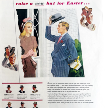 1947 Recognized Hatter Hats Advertisement Easter Clothing Fashion DWJJ21 - $29.99