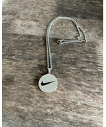 NEW Nike SILVER NECKLACE Stainless Steel 20&quot; INCH CHAIN WITH ADJUSTER SW... - €15,44 EUR