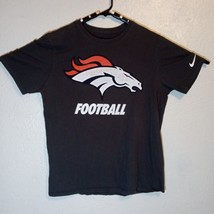 Nike Denver Broncos Tee T-Shirt NFL Football Gray Logo Shirt Large Training - £7.95 GBP