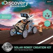 New! Discovery Kids #Mindblown STEM 12-in-1 Solar Robot Creation-190-Pie... - $24.74