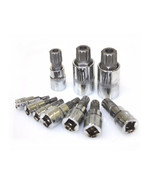 10pc XZN 12 Point MM Triple Square Spline Bit Socket Set Tamper Proof Ne... - €16,04 EUR