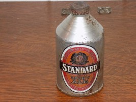 Vintage Standard Light Ale Cone Top Beer Tin Can - $198.00