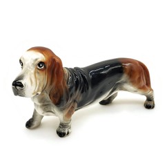 Vintage Tilso Japan Ceramics Dog Basset Hound Figurine - £11.74 GBP