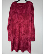 Jenni Intimates Tie-Dye V-Neck Pajama Dress Red Size Medium NWOT - $34.65