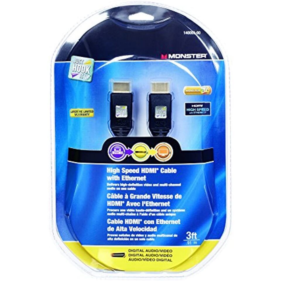 MONSTER High Speed HDMI Cable with Ethernet - 3ft - $25.83
