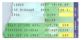 Zèbre Concert Ticket Stub Septembre 14 1985 Ouest Islip New York - £33.66 GBP