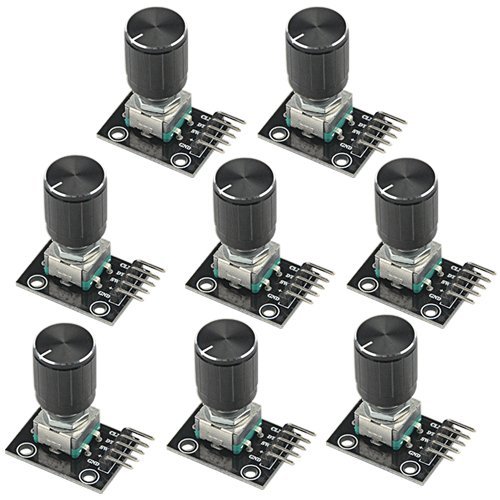 Wmycongcong 8 Pcs Ky-040 360 Degree Rotary Encoder Module With Knob Cap For - $36.99