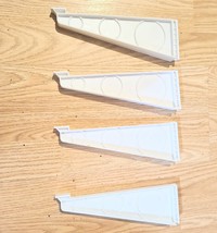 Christmas Tree Plastic Legs Replacement White Artificial 9 Inch Lot Of 4 - $15.00