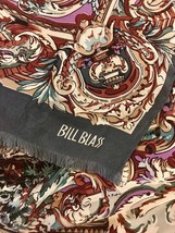 Vintage 1980s Scarf BILL BLASS Oblong Edwardian Design Soft Medley of Co... - $19.80