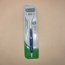 GUM Sunstar Tongue Cleaner Brush &amp; Scraper Combo (NEW SEALED) Blue - $9.90