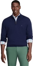 Mens IZOD Long Sleeve Classic Collared Quarter Zip Sweater Size XL Blue NEW - $47.27