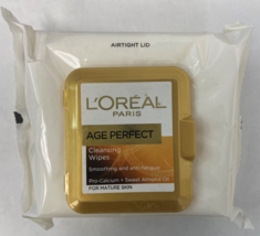 L&#39;Oreal Age Perfect Cleansing Wipes Smoothing and Anti-Fatigue *Twin Pack* - £12.57 GBP