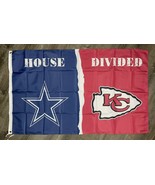 Green Bay Packers vs Kansas City Chiefs House Divided Flag 3x5 ft Banner... - $27.50 CAD