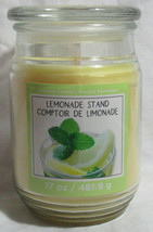 Ashland Scented Candle New 17 Oz Large Jar Single Wick Spring Lemonade Stand - $19.60