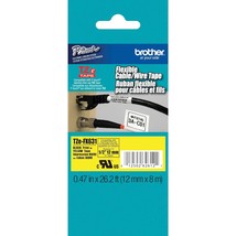 Brother Laminated Flexible ID Black on Yellow 1/2 Inch Tape - Retail Packaging ( - £21.20 GBP