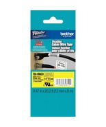 Brother Laminated Flexible ID Black on Yellow 1/2 Inch Tape - Retail Pac... - £22.01 GBP