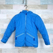 Marmot Val D&#39;Sere Jacket Blue Winter Snow Waterproof Insulated Girls Medium - £60.44 GBP