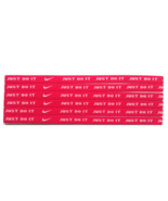 NEW Nike Unisex Running SET OF 2 Headbands Swoosh Sport RED WHITE Logo - £7.99 GBP