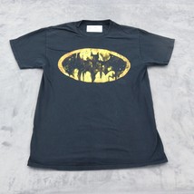 Batman Shirt Men M Black Graphic Design Short Sleeve Crew Neck Casual Fit Tee - £17.78 GBP