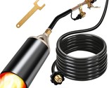 Weed Torch With Turbo Trigger Push Button Igniter And 9.8 Ft. Hose, High... - $60.94
