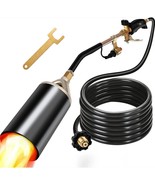 Weed Torch With Turbo Trigger Push Button Igniter And 9.8 Ft. Hose, High... - £47.81 GBP