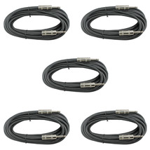 5 Pack Lot 25 Ft Foot Feet 1/4&quot; Dj Pro Audio Pa Dj Amp To Speaker Cables Cords - £77.68 GBP