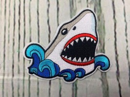 Great White Shark Embroidered Patch Sea World Ocean Series Sharks Whales Fish - £11.13 GBP