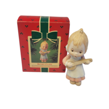 1984 Hallmark Betsey Clark Angel Hand-Painted Fine Porcelain Christmas Ornament - £4.74 GBP