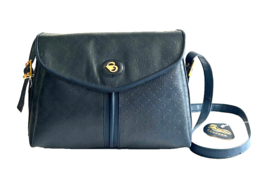Vintage Empire-Orr Dark Blue Shoulder Strap Women&#39;s Handbag with Original Tags - £39.56 GBP