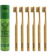 Gaia Guy - Natural Bristle Bamboo Toothbrush - Totally Biodegradable - 6... - £17.07 GBP