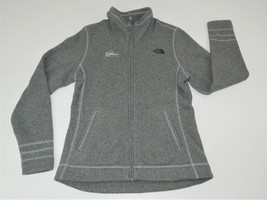 The North Face Gray Ladies Sweater Fleece Jacket Full Zip Large Embroidered *** - £39.95 GBP