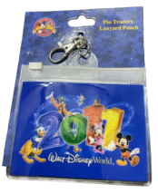 Walt Disney World Parks Pin Traders Lanyard Pouch 2011 New - £3.11 GBP