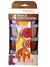 Farberware 4 Snack Containers and Lids BPA Free 6.7 oz Each Rectangle Ma... - $18.97 Farberware 4 Snack Containers and Lids BPA Free 6.7 oz Each Rectangle Ma... - $18.97