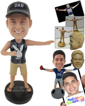 Personalized Bobblehead Cool Boy Wearing A Vest And Shorts With Sandals - Leisur - £72.74 GBP