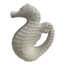 Vintage White Ceramic Seahorse Pitcher – Made in Portugal – 1980s–1990s - $44.00