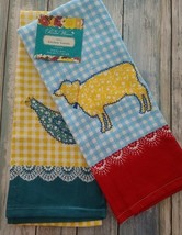 Two (2) The Pioneer Woman ~ &quot;Animals&quot; ~ Kitchen Towels ~ 16&quot; x 28&quot; - €25,89 EUR