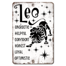 Leo Aluminum Metal Sign - Lion Birthday Zodiac Constellation Astrology A... - $21.59