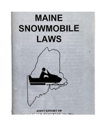 Maine 1997 Snowmobile Laws And Regulations Vintage 1st Printing Booklet E72 - $27.22 CAD