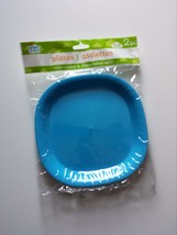 Pair of 7½&quot; BPA Free Plastic Salad Plates in Blue - $2.00
