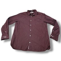 Original Penguin Shirt Size XL Brown Button Down Shirt Long Sleeve Shirt... - $33.49