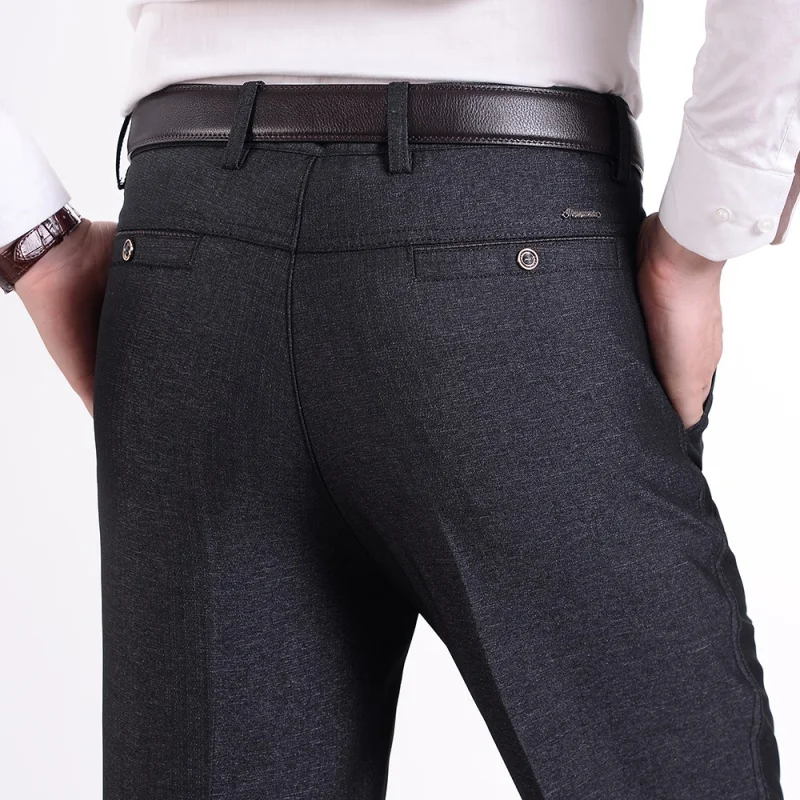 Sporting New Design Autumn Men Casual Pants Thick Loose Male Pant High Waist Str - £25.17 GBP
