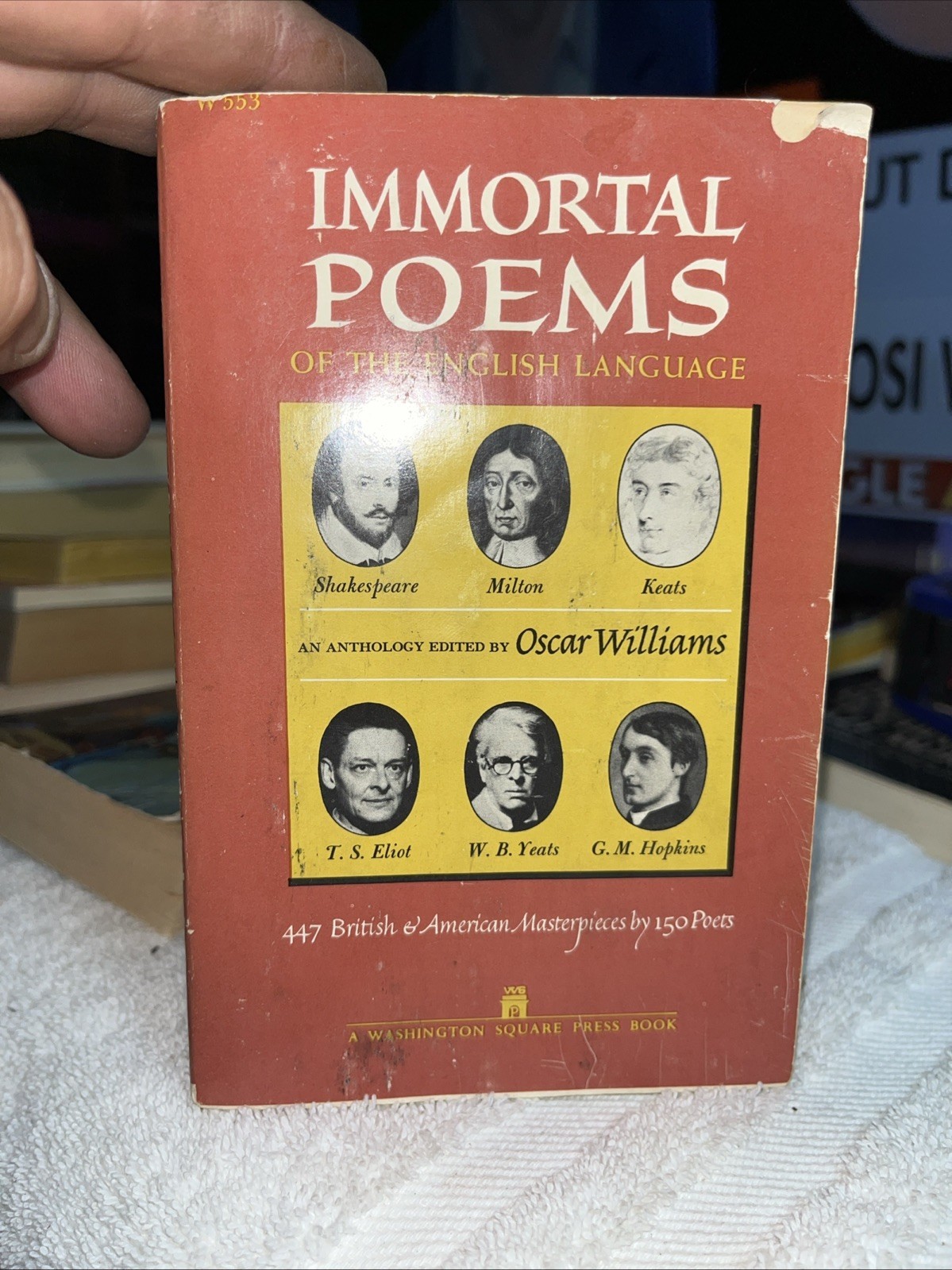 Pre Owned 1964 Immortal Poems Of The English Language Paperback Book - $8.00