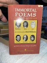 Pre Owned 1964 Immortal Poems Of The English Language Paperback Book - $8.00