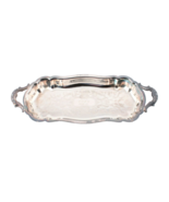 Silverplate Footed Tray With Engraving 13 X 6 Inches Bread or Rolls - €13,69 EUR