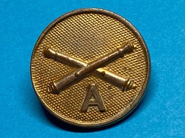 CIRCA WWI – 1924, U.S. ARMY, TYPE I, GILT, COLLAR DISK, ALPHA BATTERY, A... - $15.00