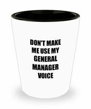 General Manager Shot Glass Coworker Gift Idea Funny Gag For Job Liquor Lover Alc - £10.22 GBP