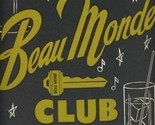 Beau Monde Club Menu 1950&#39;s Diversey Parkway Chicago Illinois Beam Pin B... - $119.10