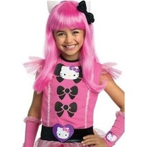 Girl&#39;s Hello Kitty Pink Long Hair Wig Child Halloween Accessory HKCon HK - £15.79 GBP