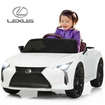 Kids Ride Lexus LC500 Licensed Remote Control Electric Vehicle-White - C... - £183.90 GBP