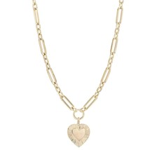 Eklexic Women's Large Multi Link Chain & Heart Pendant Necklace Size One Size - €171,64 EUR